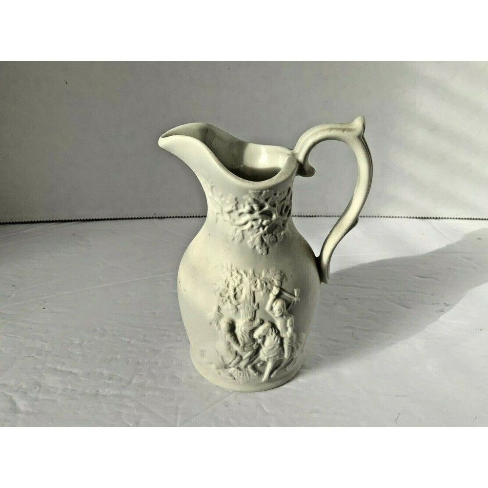 White pitcher vase  Heritage Collector White Portmeirion  Porcelain From England